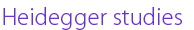 heidegger studies